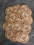 Vintage Milk Bottle Fiber Disc Caps - Lot of 39