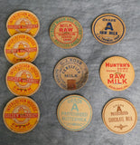 Vintage Milk Bottle Fiber Disc Caps - Lot of 39
