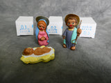 Vintage Spanish Clay Nativity Scene - 18 Figures - Like New!