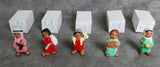 Vintage Spanish Clay Nativity Scene - 18 Figures - Like New!