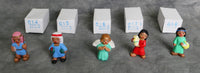 Vintage Spanish Clay Nativity Scene - 18 Figures - Like New!