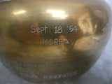 1950s Korean Brass Teapot with Dedication