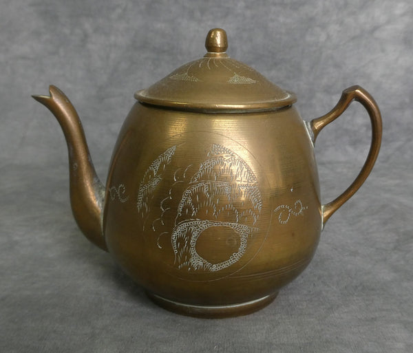 Vintage Korean Brass Teapot