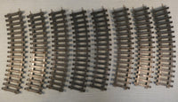 KMT O Gauge Model Train Track - Lot of 8 Curve Pieces