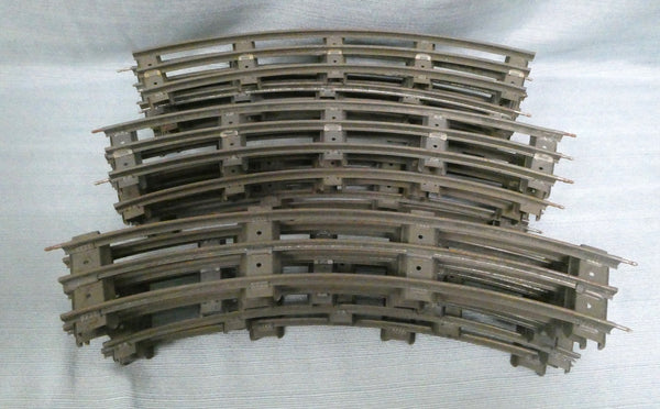 Vintage Lionel Metal Standard Gauge Model Train Track - 15 Curve Sections