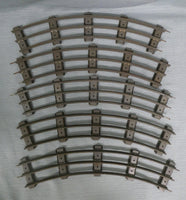 Vintage Lionel Metal Standard Gauge Model Train Track - 15 Curve Sections