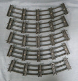 Vintage Lionel Metal Standard Gauge Model Train Track - 15 Curve Sections