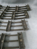 Vintage Lionel Metal Standard Gauge Model Train Track - 15 Curve Sections