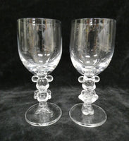 Pair of Mickey and Minnie Mouse Wine Glasses
