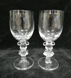 Pair of Mickey and Minnie Mouse Wine Glasses