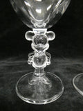 Pair of Mickey and Minnie Mouse Wine Glasses