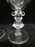 Pair of Mickey and Minnie Mouse Wine Glasses