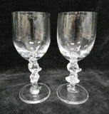 Pair of Mickey and Minnie Mouse Wine Glasses
