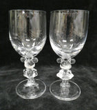 Pair of Mickey and Minnie Mouse Wine Glasses
