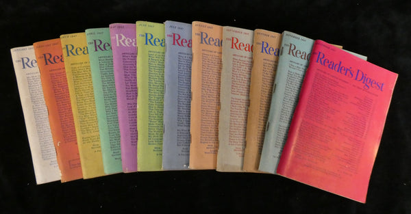 1947 Reader's Digest Magazines - Lot of 12 Issues (Complete Year)