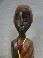 Carved Wood African Female Figure