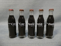 Miniature 3" Coca-Cola Contour Bottles - Lot of 5
