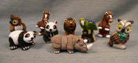 LEPS Clay Whimsical Animal Figurines - Lot of 9