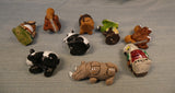 LEPS Clay Whimsical Animal Figurines - Lot of 9