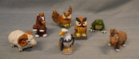 LEPS Clay Eagle & Friends Figurines - Lot of 7