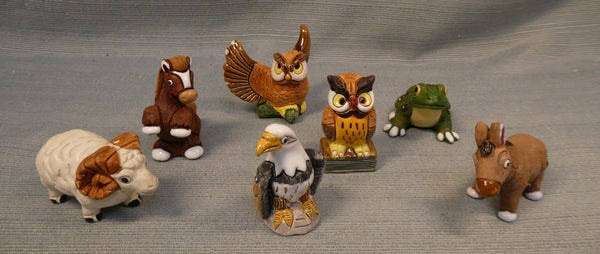 LEPS Clay Eagle & Friends Figurines - Lot of 7