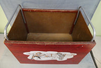 Vintage 1950s Wooden Toy Box