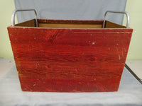 Vintage 1950s Wooden Toy Box