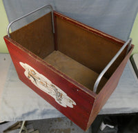 Vintage 1950s Wooden Toy Box