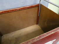 Vintage 1950s Wooden Toy Box