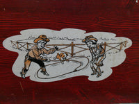 Vintage 1950s Wooden Toy Box