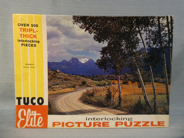 Vintage Tuco Elite 500 Piece Teton Trail Puzzle - Certified Complete!