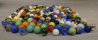 Neato! Glass Marbles Tin with 204 Marbles