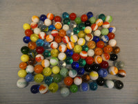 Vintage Ball #3 Mason Jar with 120 Glass Marbles