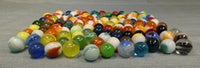 Vintage Ball #3 Mason Jar with 120 Glass Marbles