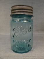 Vintage Ball #3 Mason Jar with 120 Glass Marbles
