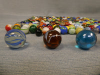 205 Vintage Glass Marbles