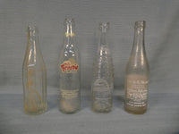 Vintage Glass Bottles - Frostie, Old Colony, Wayne, Nesbitt's - Lot of 4