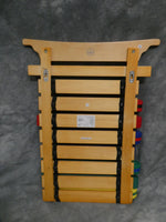 KidKraft Martial Arts Wooden Belt Holder Hanging Display for 8 Belts