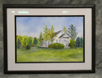Country Church Original Watercolor by Judith Ann Young