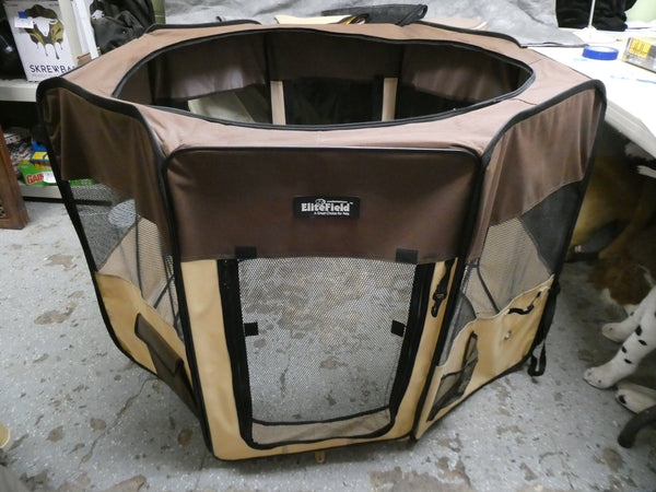 EliteField 2-door Collapsible 48" Pet Pen with Carrying Case