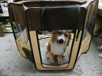 EliteField 2-door Collapsible 48" Pet Pen with Carrying Case