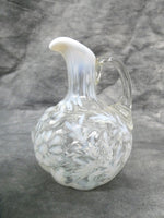 Northwood Opalescent Daisy Fern Swirl Cruet