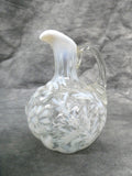Northwood Opalescent Daisy Fern Swirl Cruet