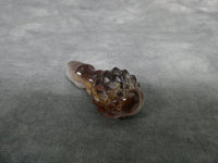 Vtg. Imperial Brown Slag Starburst Pressed Glass Cruet w/Matching Stopper