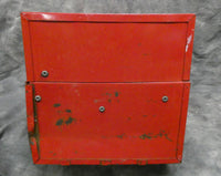 Vtg. 21" Ivy Red Metal Tool Box with Trays