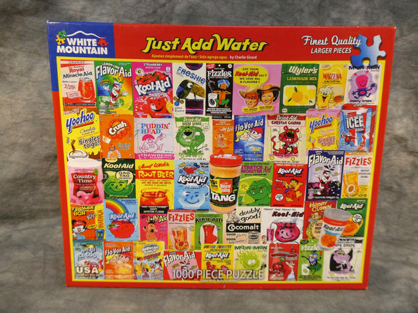 1000 Piece Just Add Water White Mountain Puzzle - Certified Complete!