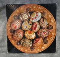 1000 Piece Ukrainian Folk Art 1977 Springbok Round Puzzle - Certified Complete!