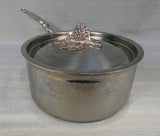 Ruffoni Opus Prima Saucepan Hammered Stainless with Grape Knob