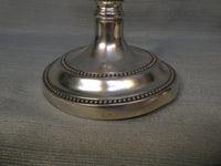 Pair of Pierre Deux Pewter Candlesticks - 8" and 15"
