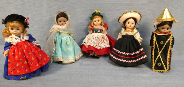 Madame Alexander International 7" Dolls - Lot of 5
